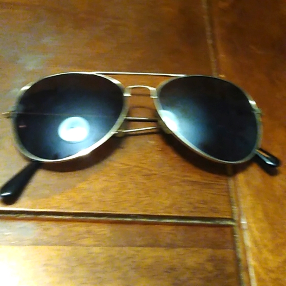 Pilot sunglasses gold and brown